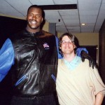 Gary Weimberg, Shaquille O'Neal, on the set of "The Story of Fathers and Sons"