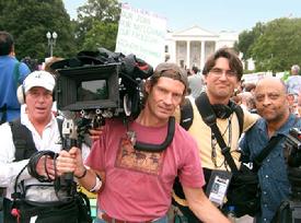 Gary Weimberg and crew, documentary film maker, Luna Productions, Soldiers of Conscience